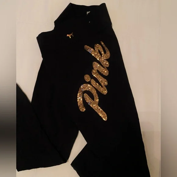 Victoria's Secret PINK bling Yoga Leggings - Picture 6 of 6